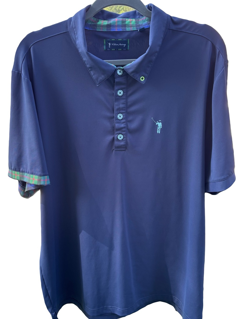 William Murray navy blue polo golf shirt.